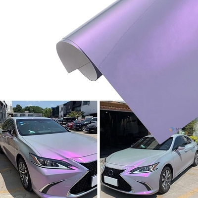 Transformação de veículo DIY Mingtu cinza para encantador roxo brilhante Cameleão Vinyl Wrap