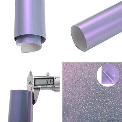 Transformação de veículo DIY Mingtu cinza para encantador roxo brilhante Cameleão Vinyl Wrap