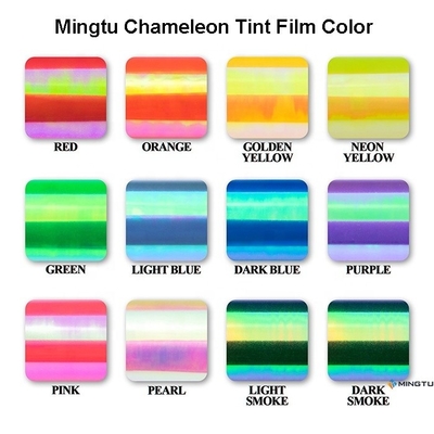 Mingtu Chameleon Tint Film para Proteção Solar da Janela do Automóvel 1.52x30m