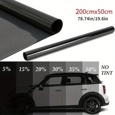 Mingtu NX05 VLT8% Black Car Solar Film PET Window Tint Sticker para sombreador e bloqueio UV