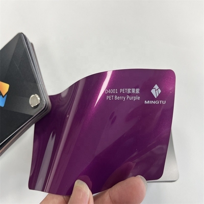 Adesivo removível Ultra-Matte Purple Car Wrap Vinyl com tolerância à alta temperatura