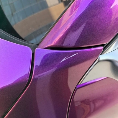 Adesivo removível Ultra-Matte Purple Car Wrap Vinyl com tolerância à alta temperatura