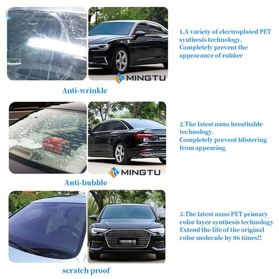 Mingtu NX50 VLT 50% Film de janela de automóvel Tinta de carbono cerâmica