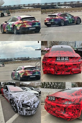 Custom Fan Club Design Multicolor Vinyl Wrap Film Roll para Mingtu Luxury Cars e RVs