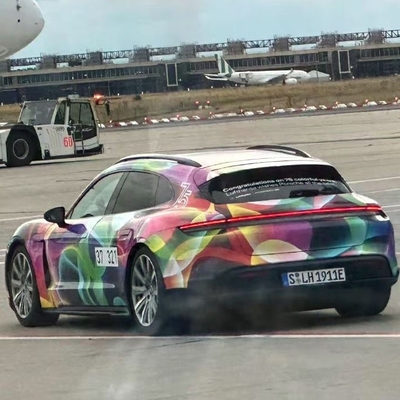 Custom Fan Club Design Multicolor Vinyl Wrap Film Roll para Mingtu Luxury Cars e RVs