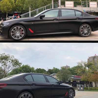 Mingtu Matte Black Vinyl Wrap para Auto-Curação Automóvel e Bolha de Liberação de Ar Incluído