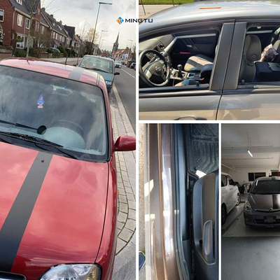 Mingtu Matte Black Vinyl Wrap para Auto-Curação Automóvel e Bolha de Liberação de Ar Incluído