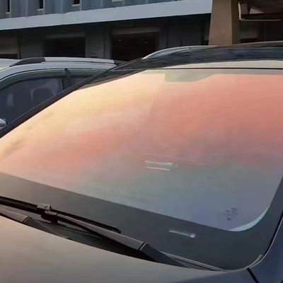Película de janela de carro de cor personalizada Nano Cerâmica Para-brisas Tinta Vermelha VLT 83% Isolamento térmico