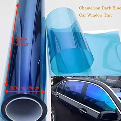 Janela do carro de cor solar de pôr do sol estilo de negócios/luxo de design camaleão Tint Film 85% VLT