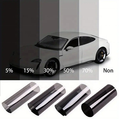 Filme de janela de 1 camada de cor preta refletora de carbono para automóveis