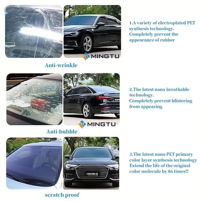 2 mil de espessura Mingtu High End Nano Ceramic Series Window Film para isolamento térmico elevado